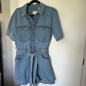 NWT Universal Thread Denim Romper Size 12